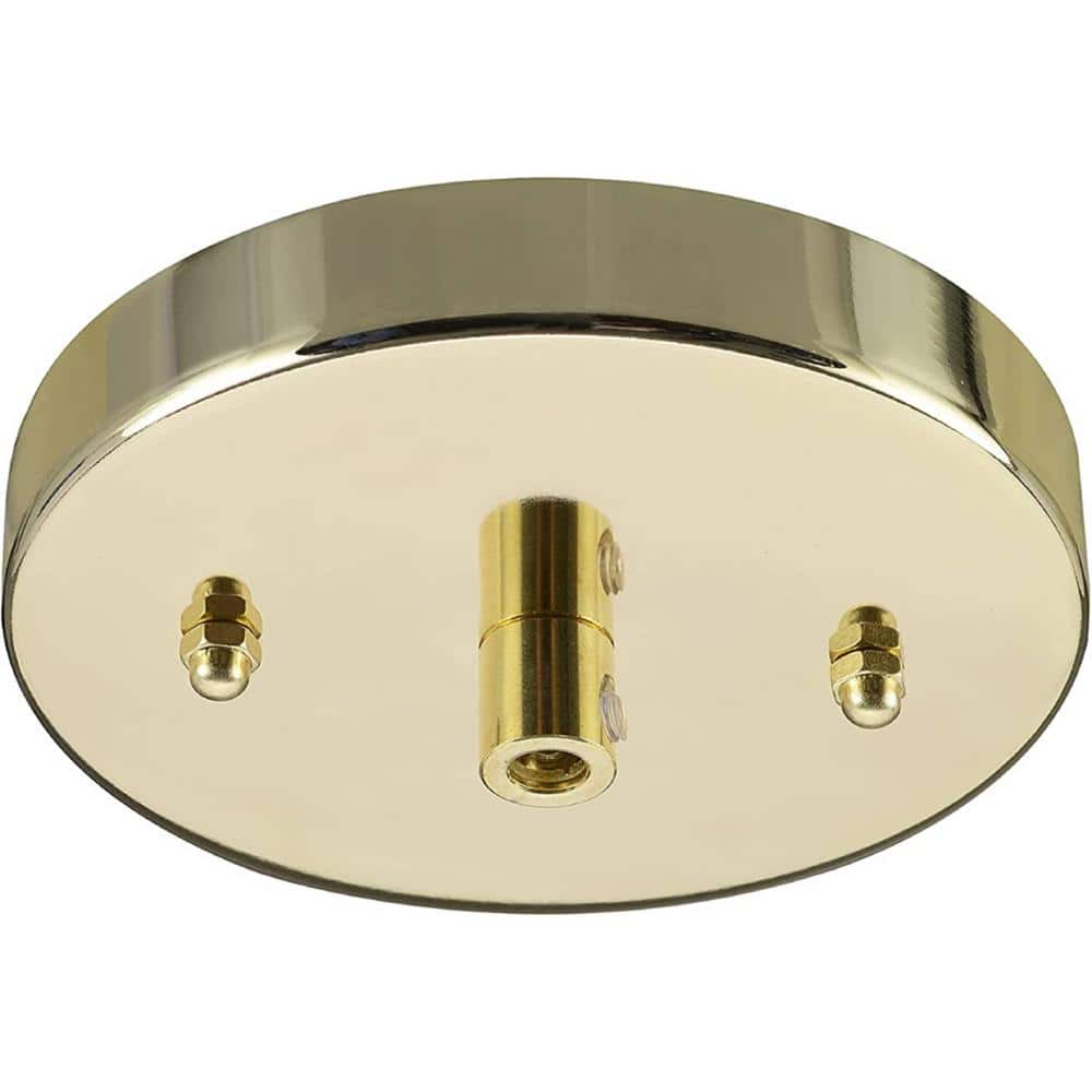 Brass Circular Canopy Kit with Mounting Hardware
