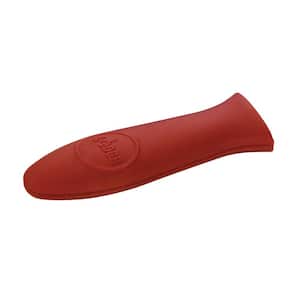 Silicone Hot Handle Holder,Premium Cast Iron Handle Cover,Potholder for  Cast Iron Skillets, Red Heat Protecting Silicone Handle for Lodge Cast Iron