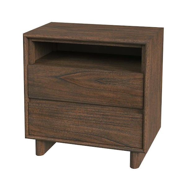 Butler Specialty Company Halmstad Brown 2 Drawer 24 in. W Wood Panel Nightstand