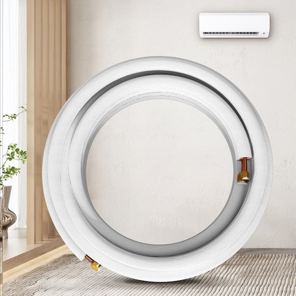 50 ft. Mini Split Line Set 3/8 in. and 5/8 in. O.D Copper Tubing Pipes and Triple-Layer Insulation for Air Conditioning
