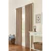 Home Decorators Collection Semi-Opaque Taupe Velvet Lined Back Tab Curtain  - 50 in. W x 95 in. L 1630941 - The Home Depot