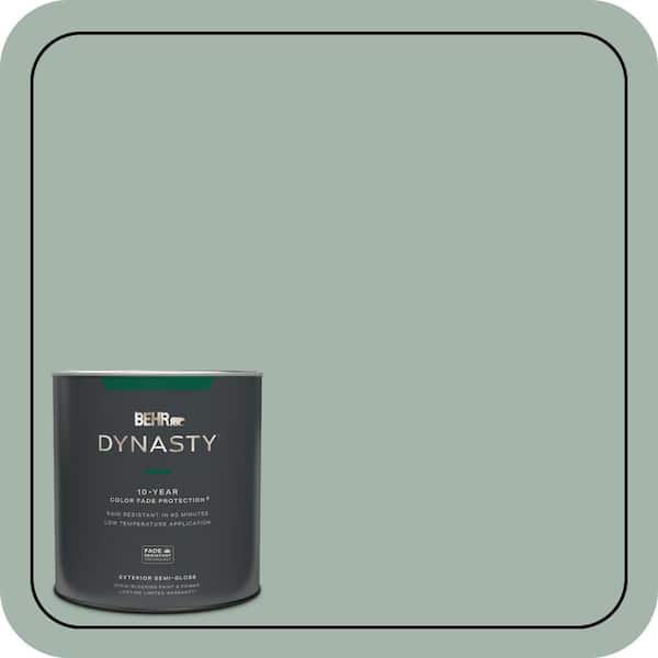 BEHR DYNASTY 1 qt. #460E-3 Smokey Slate Semi-Gloss Enamel Exterior Stain-Blocking Paint & Primer