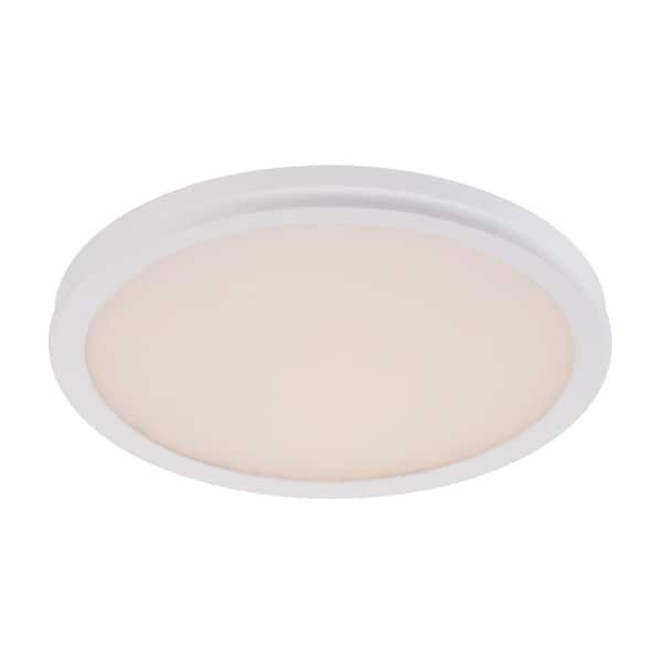 WAC Lighting Geos 10 in. 1-Light 2700K White LED Flush Mount