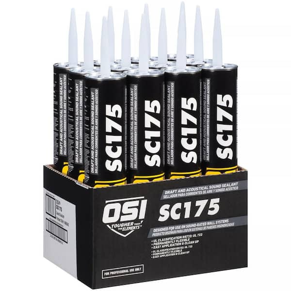 OSI SC175 28 fl. oz. White Draft and Acoustical Sound Sealant (12-Pack)