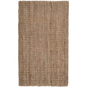 Natural Fiber Beige/Gray Doormat 2 ft. x 3 ft. Solid Area Rug