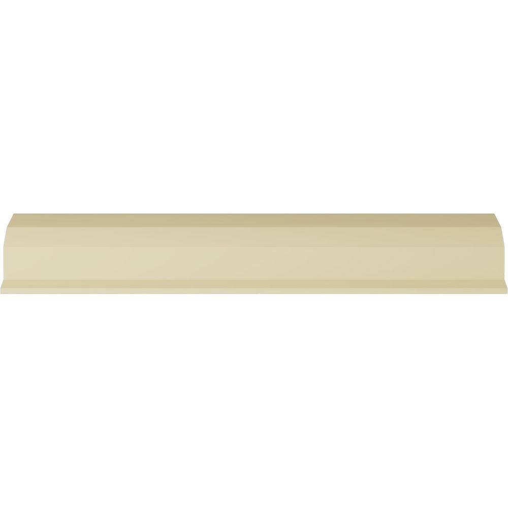 Primed White Polyurethane Geometric Crown Moulding Sample