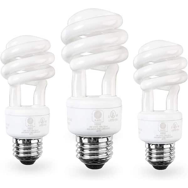 CFL Light Bulb Spiral 65-Watt Soft White Energy Saving For Indoor Outdoor 
