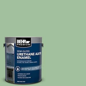 1 gal. #BIC-25 Spring Sprig Urethane Alkyd Semi-Gloss Enamel Interior/Exterior Paint