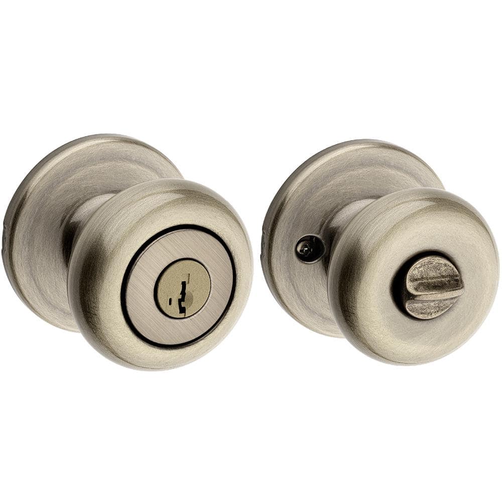 Schlage Plymouth Satin Chrome Entry Knobs ANSI Grade 2 Key: K4 1-3/4 in. Schlage Plymouth Satin Chrome Entry Knobs ANSI Grade 2 Key: K4 1-3/4 in.