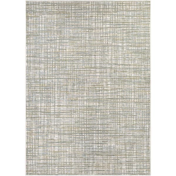 Couristan Cape Falmouth Ivory-Hunter 7 ft. x 10 ft. Indoor/Outdoor Area Rug