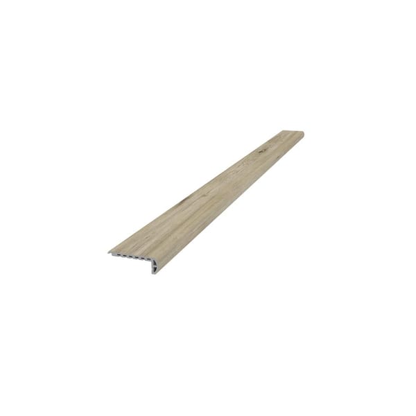 NewTechWood EverLux Elephant Gray 20 mm T x 2.56 in. W x 84 in. L Flush Stair Nose Molding