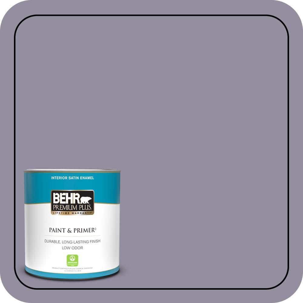 1 qt. #N560-4 Evening in Paris Satin Enamel Low Odor Interior Paint & Primer price history on PriceWatchPro