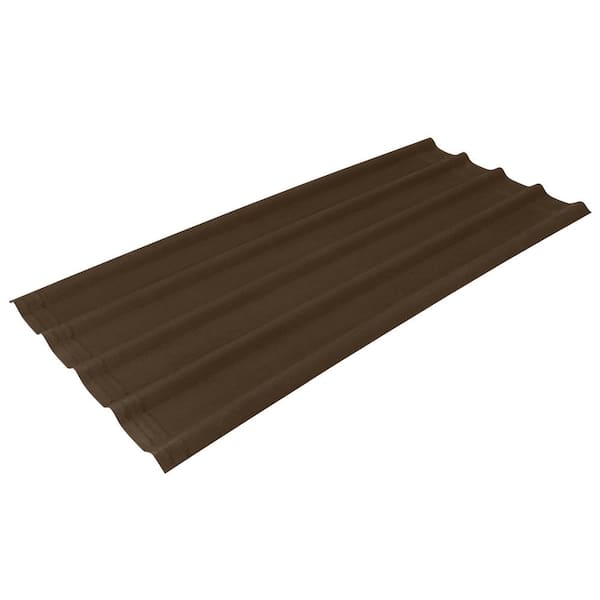 Ondura 35 In X 79 In Brown Panel 1198 The Home Depot 