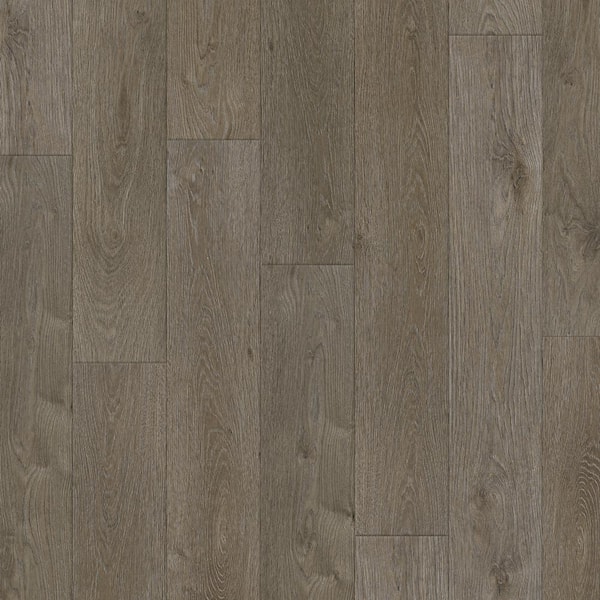 ASPEN FLOORING Echelon Oak 12mm T x 7.7 in. W x 48 in. L Click Lock Water Resistant Laminate Wood Flooring (15.39 sq. ft./case)