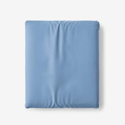 Company Cotton Percale Porcelain Blue Cotton Percale King Fitted Sheet