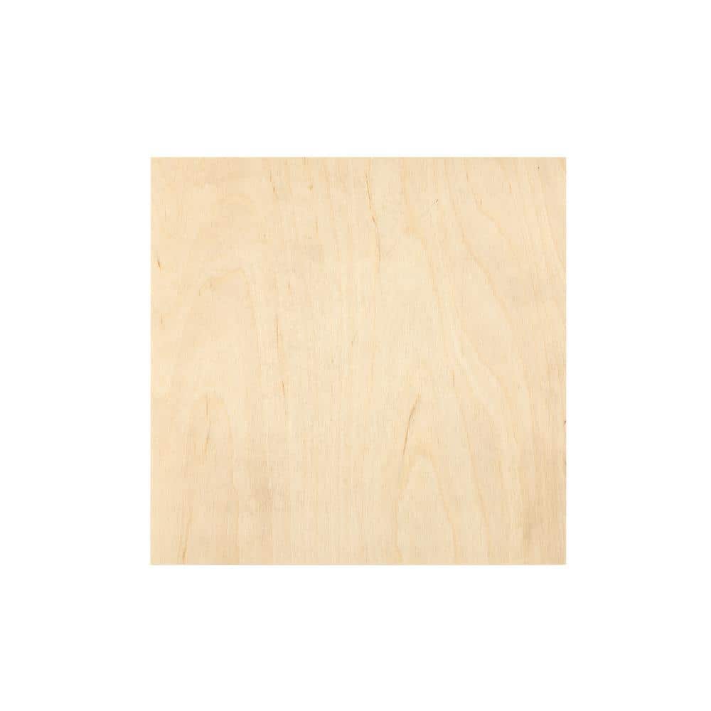 Baltic Birch Plywood - 1/8 Inch Thickness - 12 x 12 Square Wood Sheets -  Pack of 20