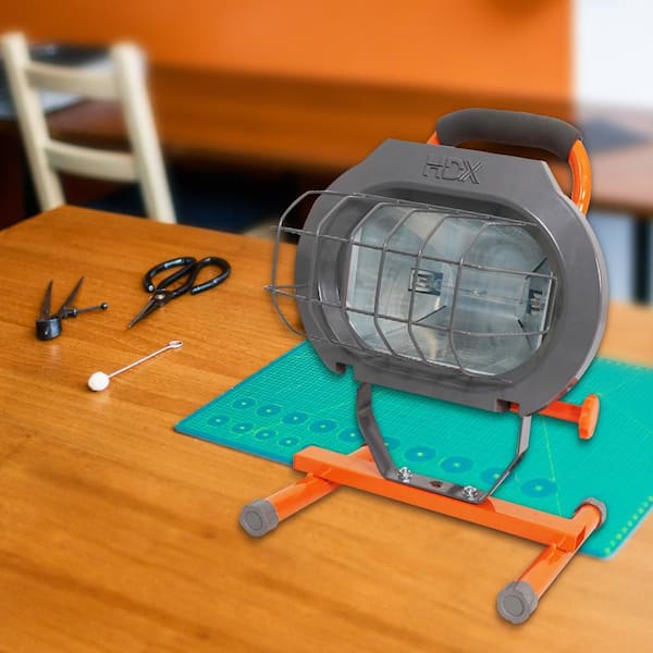 HDX 600-Watt Halogen Portable Work Light LG351-600W - The Home Depot