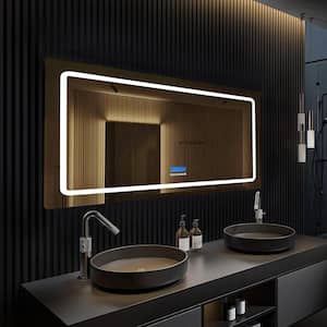 Caldona 60 in. W x 32 in. H LED Bathroom Vanity Mirror