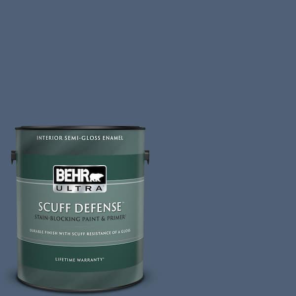 BEHR ULTRA 1 gal. #BIC-52 Loyalty Extra Durable Semi-Gloss Enamel Interior Paint & Primer