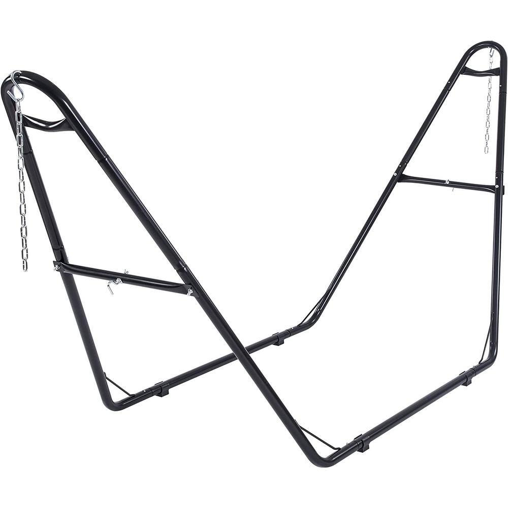 Atesun 10 ft. Metal Hammock Stand, 475 lbs. Capacity in Black TARH101
