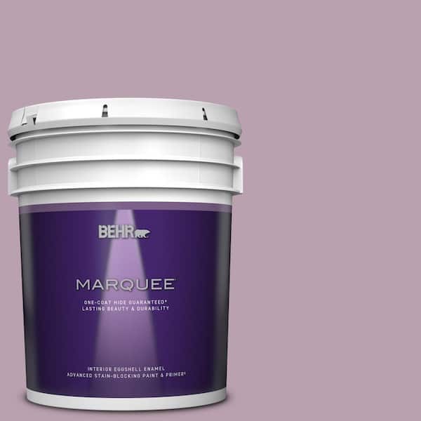 BEHR MARQUEE 5 gal. #S110-4 Highland Thistle One-Coat Hide Eggshell Enamel Interior Paint & Primer