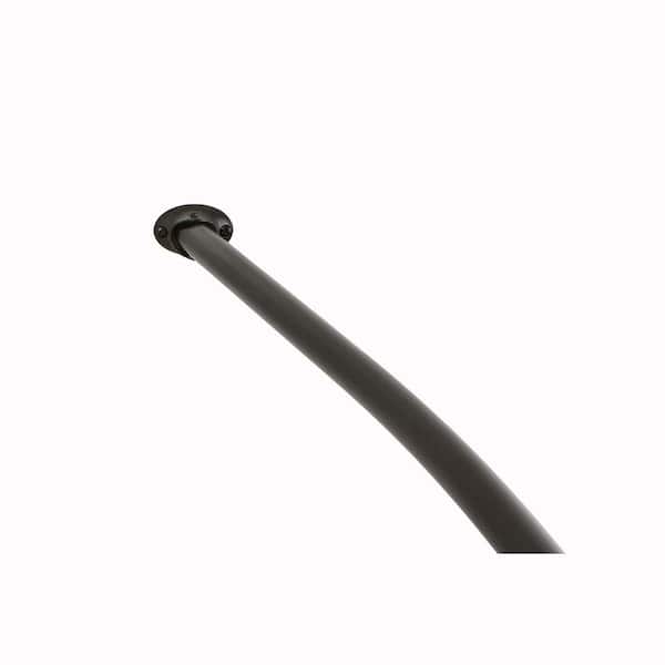 Kingston Brass Vintage 64 1 2 In, Shower Curtain Rods Oil Rubbed Bronze Curved
