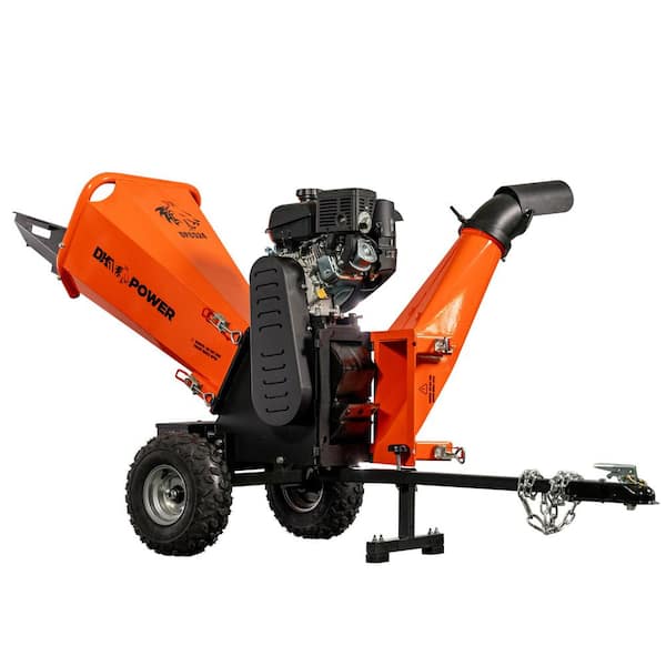 4 in. 7 HP 208cc Commercial Gas Powered Chipper Powered by KOHLER Command  PRO with Trailer Tow Hitch