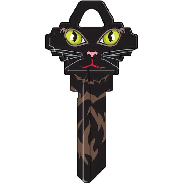 HY-KO Blank Schlage Black Cat Face House Key