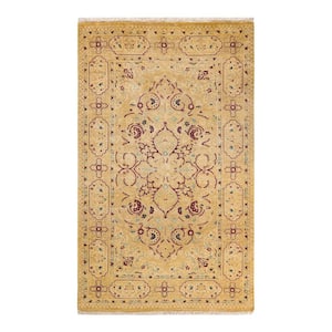 One-of-a-Kind Traditional Yellow 3 ft. x 5 ft. Hand Knotted Oriental Area Rug
