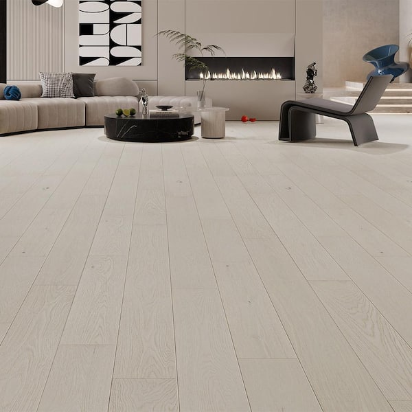 Brittle Amherst 1/2 in. T x 7.5 in. W Tongue and Groove Wire Brushed Engineered Hardwood Flooring (31.09 sq.ft./case)