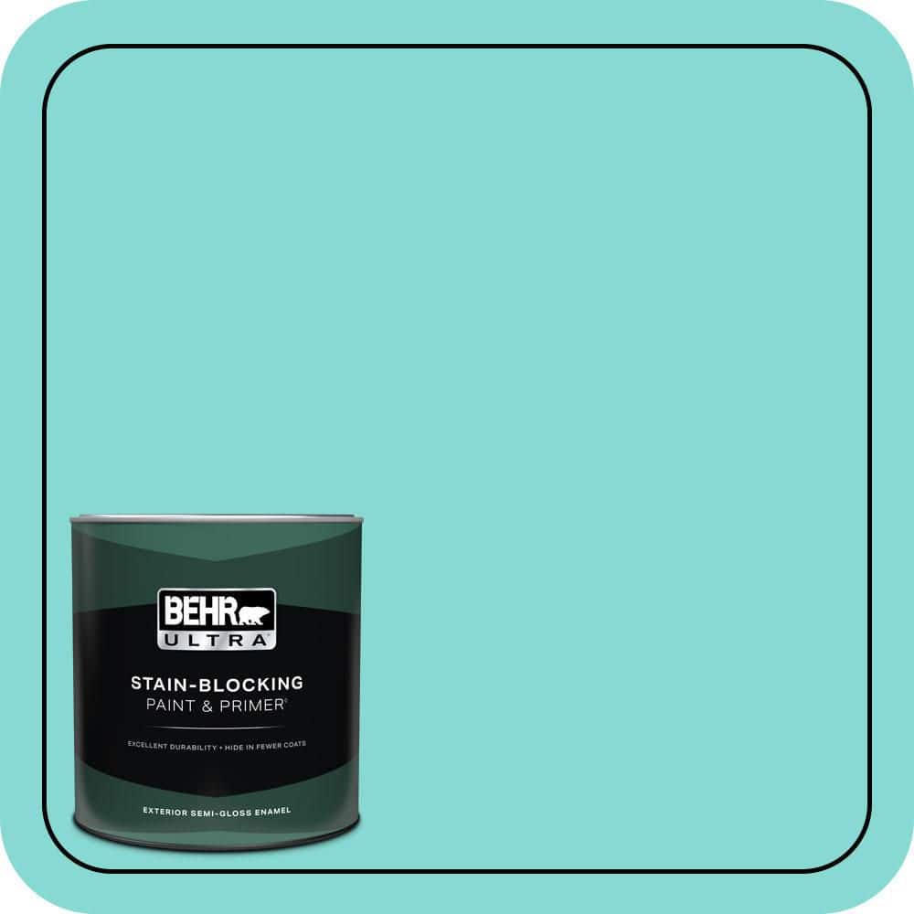 1 qt. #P450-3 Rainwater Semi-Gloss Enamel Exterior Paint & Primer price history on PriceWatchPro