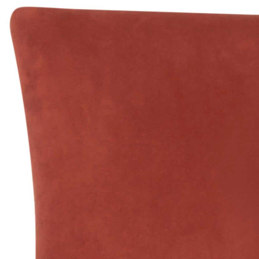 Transitional Velvet Parsons Side Chair with Birch Wood Legs