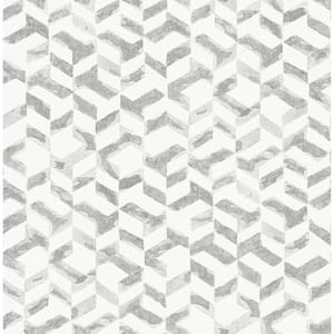 Dacre White Floral Paper Peelable Roll (Covers 56.4 sq. ft.) 2900-42554 -  The Home Depot