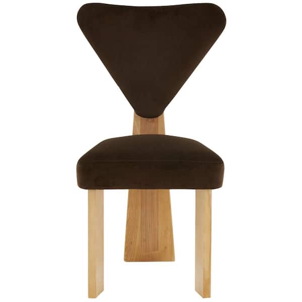 SAFAVIEH Madalena Dark Brown/Natural 18.9 in. Wood Dining Chair