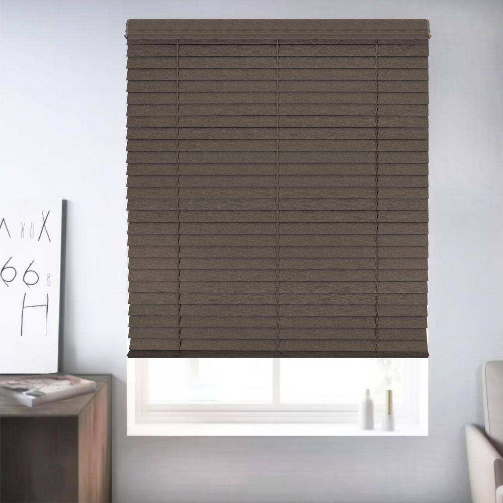 Cordless Bottom-Up Room Darkening Faux Wood Window Blinds with 2.5 in. Slats, 46.5 in. W X 72 in. L Umber price history on PriceWatchPro