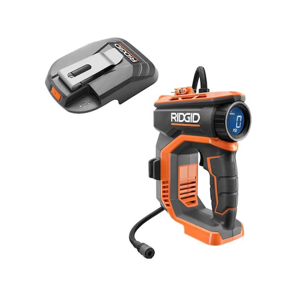 18V Cordless High Pressure Inflator and Portable Power Source with Activate Button (Tools Only)