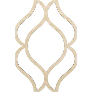 63 in. W x 94-1/2 in. H x-3/8 in. T Large Villarreal Decorative Fretwork Wood Ceiling Panels, Birch