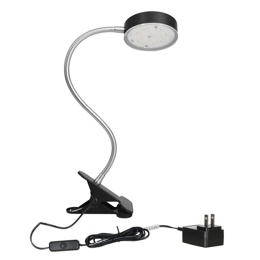 20.5 in. Black 360° Flexible Gooseneck LED Desk Lamp with Clip price history on PriceWatchPro