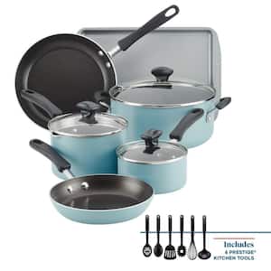 Granite Nonstick Cooking Excellence 24 Piece Cookware Set in Blue - On Sale  - Bed Bath & Beyond - 37065263