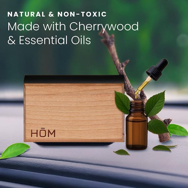 アキヒロジンウッドワークス WOODEN AIR FRESHENER HOM Wood Car Air Freshener-Odor Eliminator for Car Sun Visor-Made