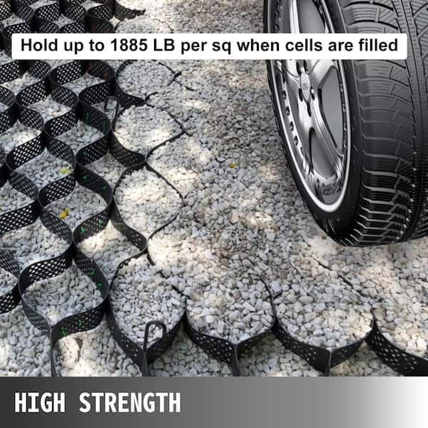 SVOPES Geo Cell Ground Grid 9 ft. x 17 ft. 4 in. Thick HDPE Gravel Stabilization Plastic Grid, 1885 lbs. Paver