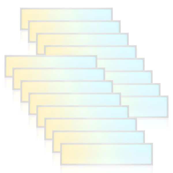 40-Watt 1x4 ft.Integrated LED Backlit Panel Light, 3000K-6500K, 2500-5000LM, Dimmable, DLC Premium, ETL Listed 16-Pack