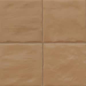 Amagansett Terracotta 3.93 in. x 3.93 in. Mixed Finish Ceramic Wall Tile (5.38 Sq. Ft./Case)