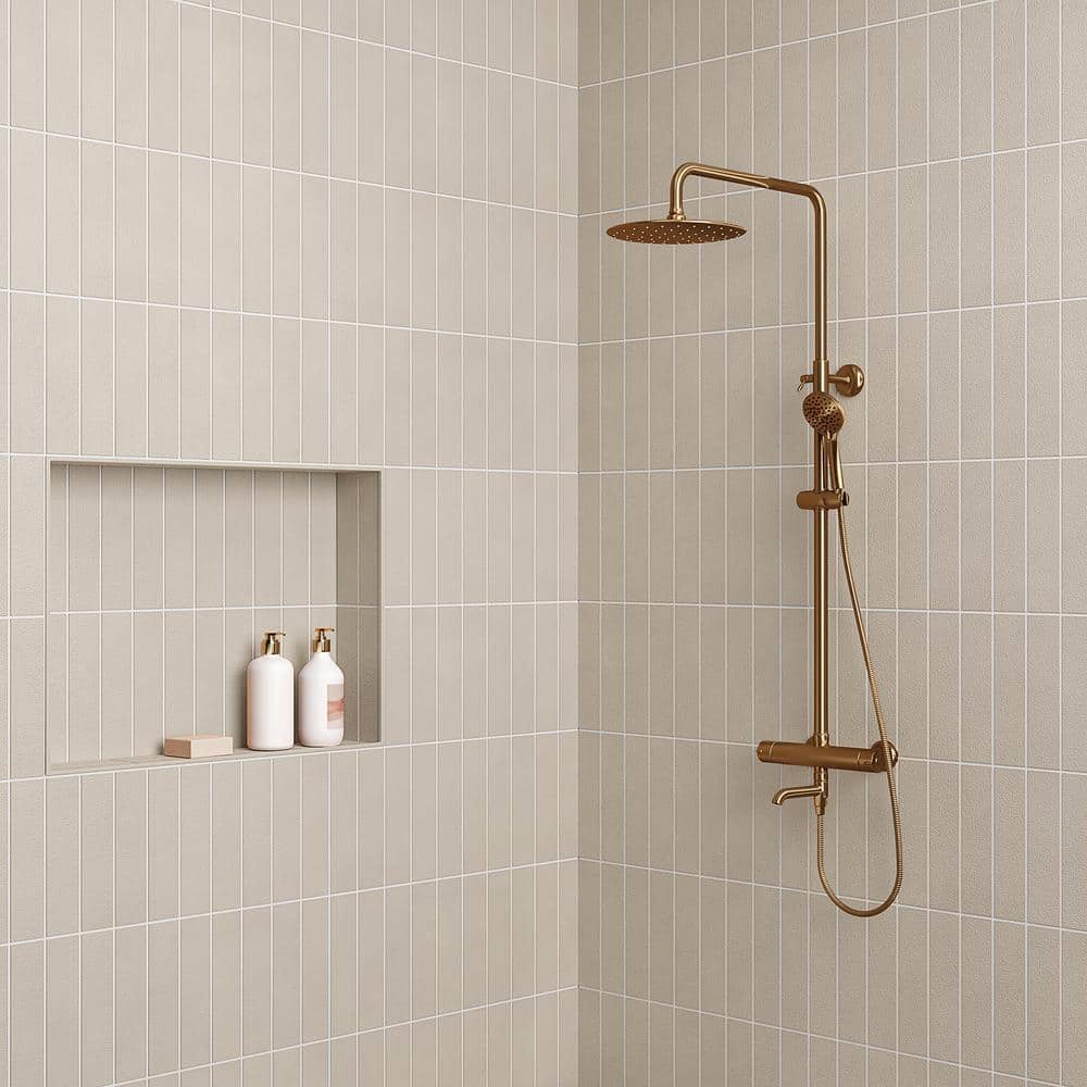 Sahara 3" x 12" Matte Gray Porcelain Wall & Floor Tile