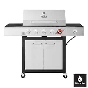 5-Burner Natural Gas Grill in Stainless Steel with TriVantage Multi-Functional Cooking System