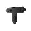 OWT Ornamental Wood Ties OWT Lite Laredo Sunset 12-Gauge Black Galvanized Steel 4 in. T-Tie Plate Wood Connector Kit with Hex Cap Nuts 56666