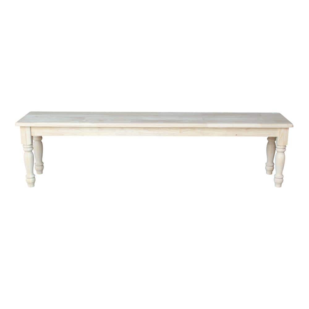 International Concepts Unfinished Bench BE-39 The Home Depot