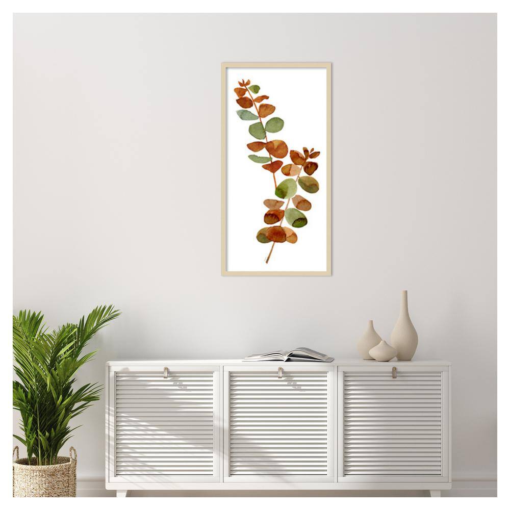 Tara Reed Fall Inspiration I Brown Framed Wall Art Print 21" x 41"