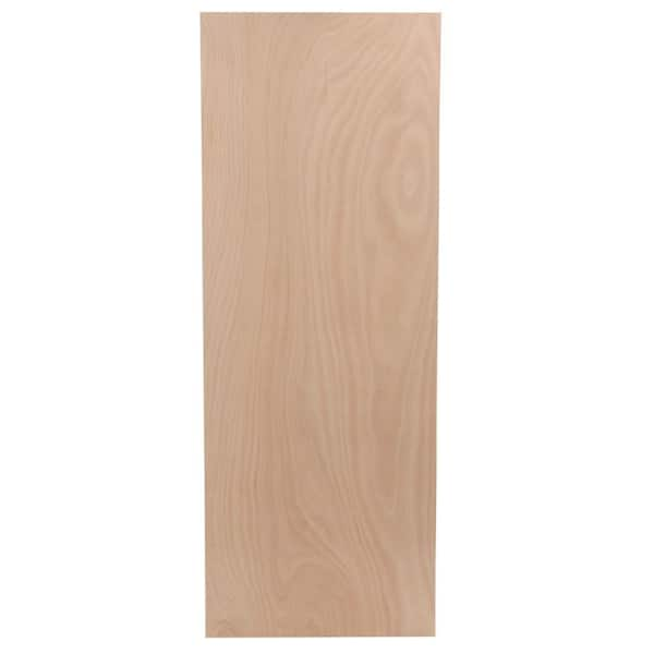 Jeld Wen 30 In X 80 In No Panel Unfinished Flush Hardwood Interior Door Slab Thdjw160700196 1775