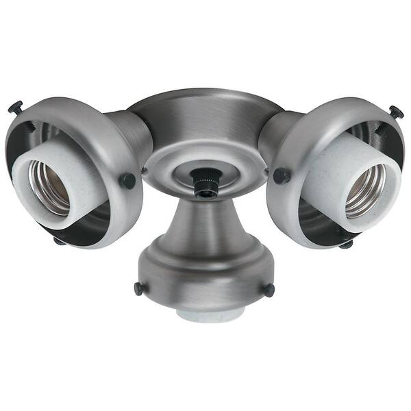 Hunter Antique Pewter 3-Light Ceiling Fan Light Kit Fitter